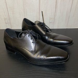Frasoicus Men’s Black Leather Dress Shoes Size 10.5